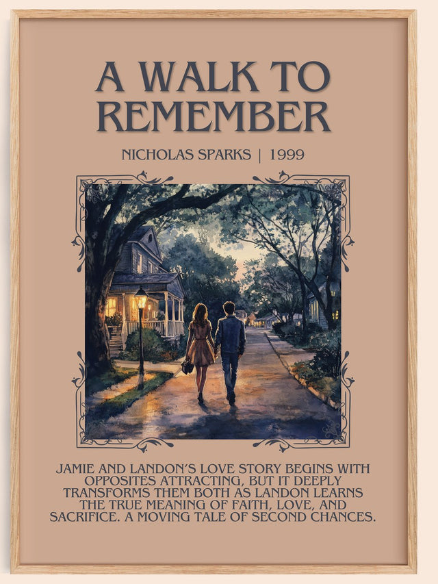 A Walk to Remember Minimalist Book Poster by Nicholas Sparks