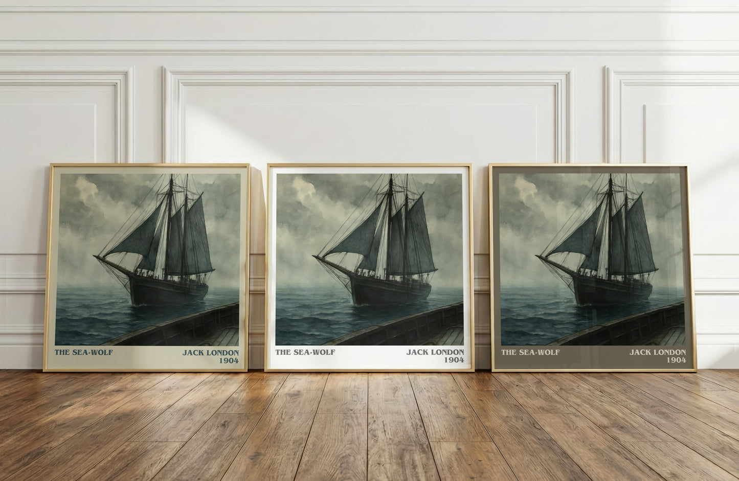 The Sea-Wolf literary art print colour and style options – Jack London book art