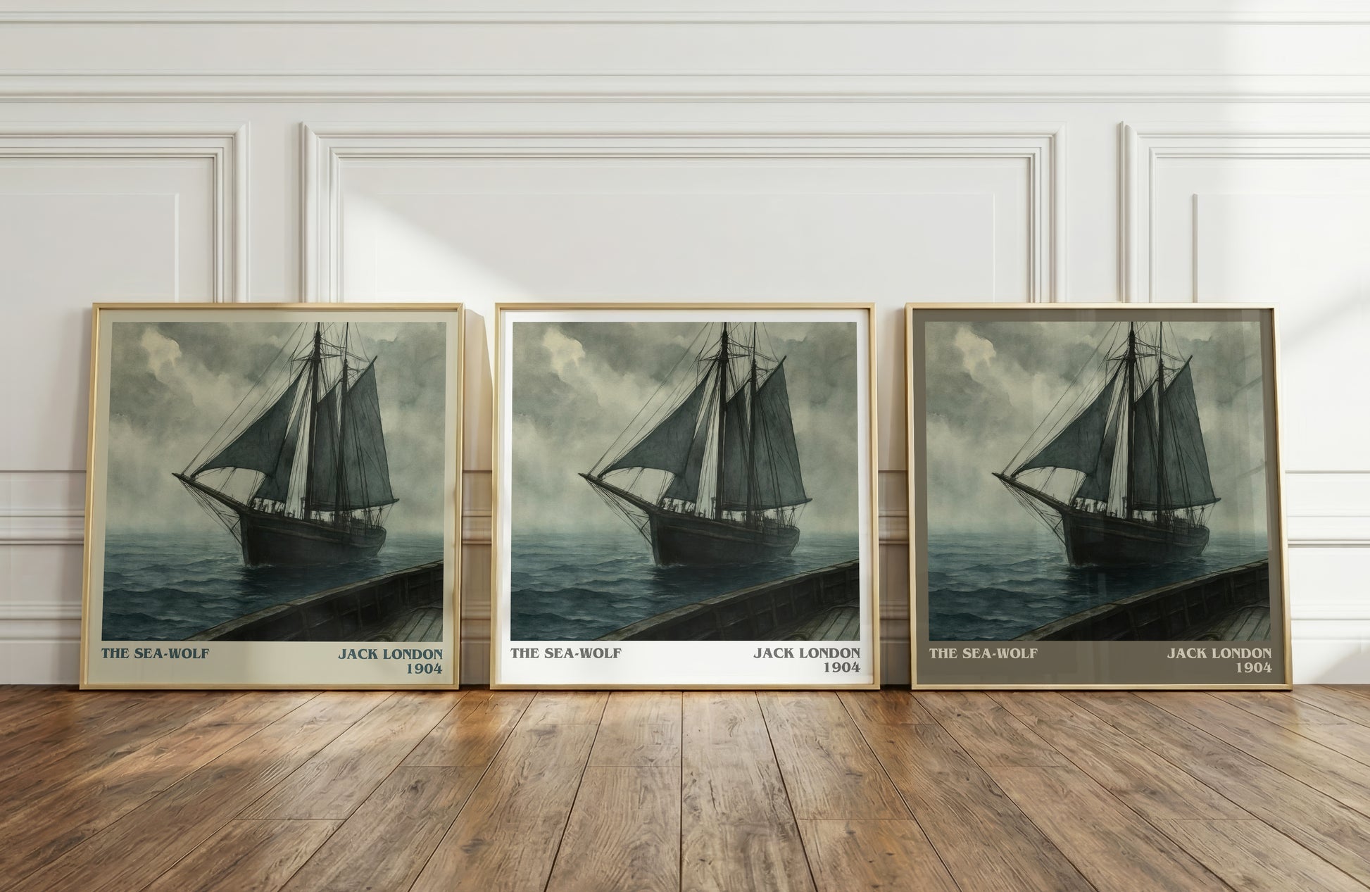 The Sea-Wolf literary art print colour and style options – Jack London book art