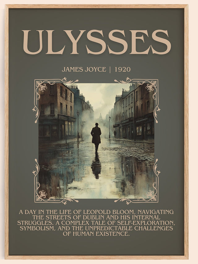 Ulysses Minimalist Book Poster by James Joyce