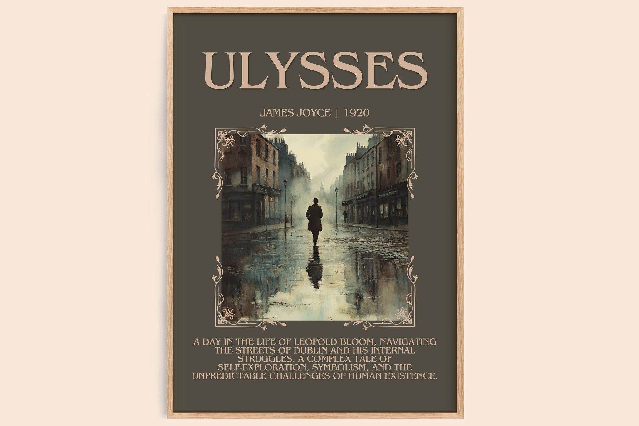 Ulysses Minimalist Book Poster by James Joyce