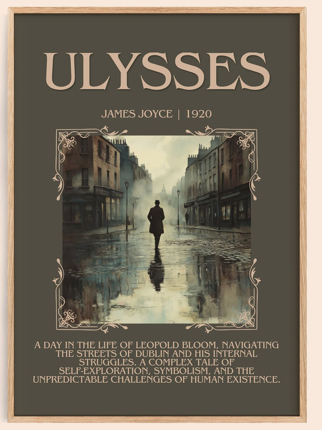 Ulysses Minimalist Book Poster by James Joyce