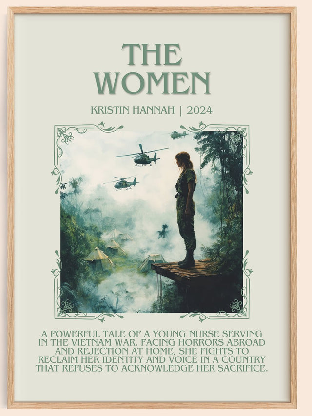 The Women Minimalist Book Poster by Kristin Hannah