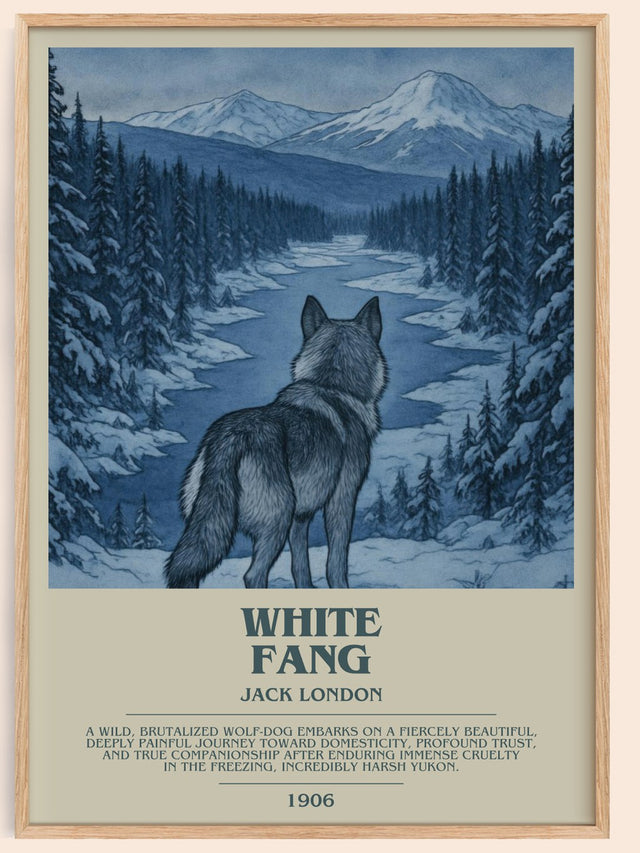 White Fang Bookish Wall Art by Jack London