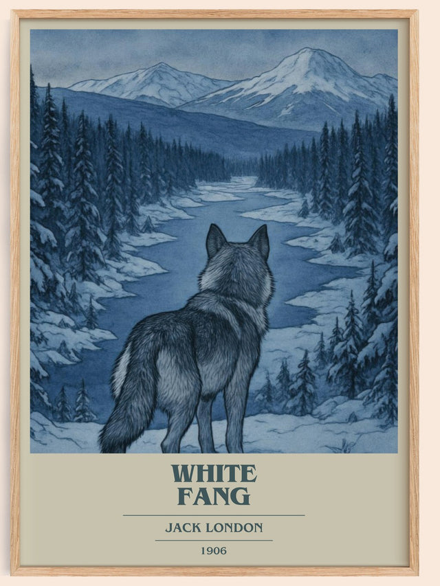 White Fang Book Cover Poster by Jack London