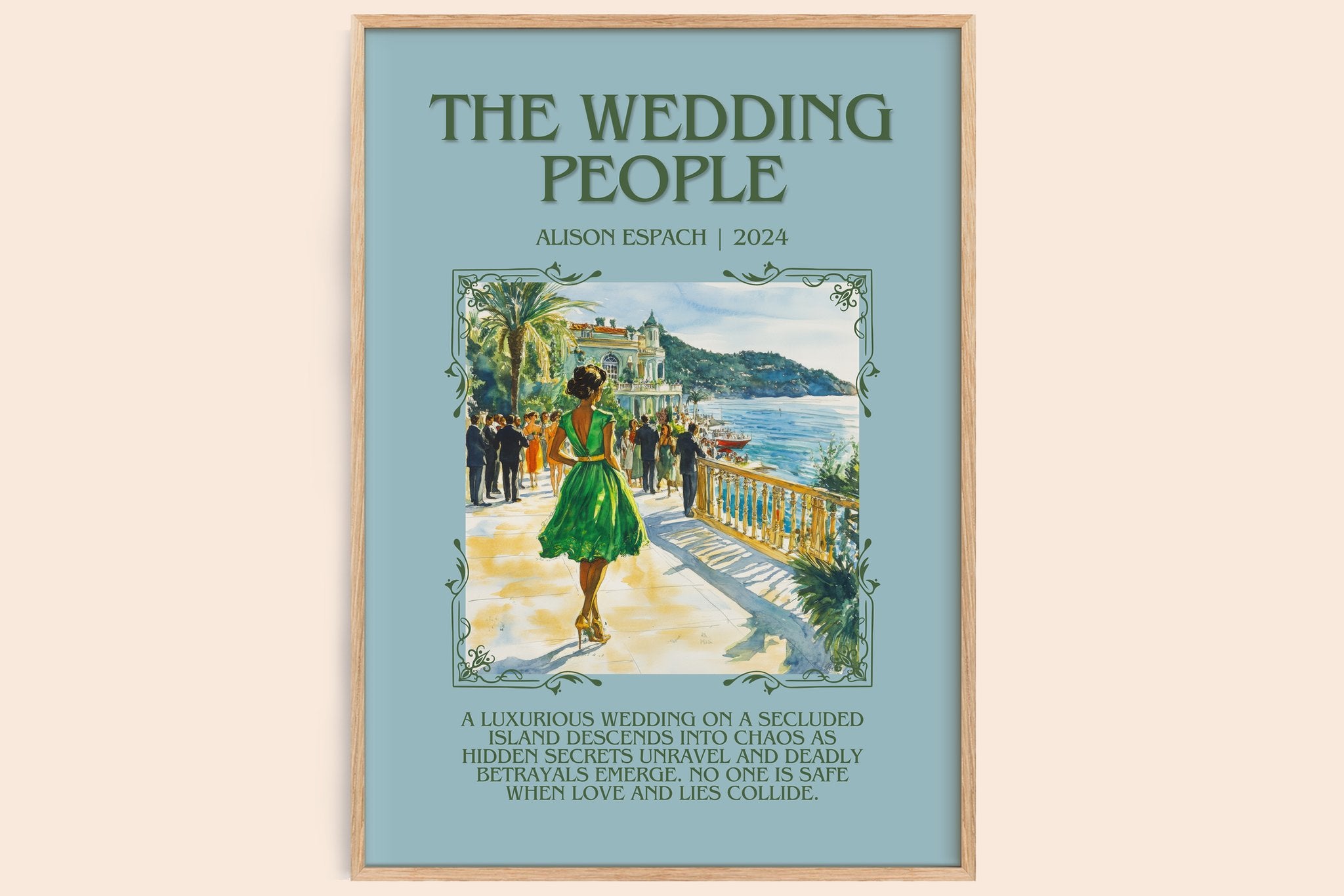 The Wedding People Minimalist Book Poster by Alison Espach