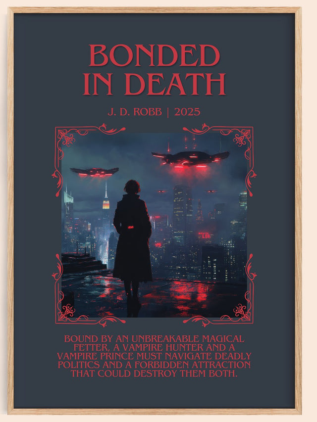 Bonded in Death Minimalist Book Poster by J. D. Robb