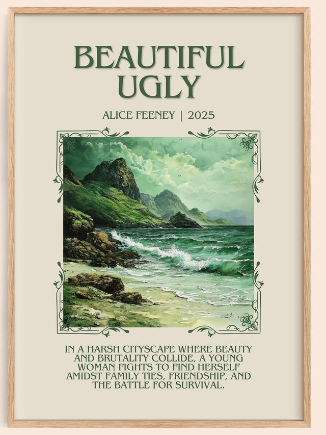 Beautiful Ugly Minimalist Book Poster by Alice Feeney