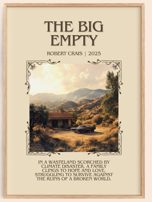 The Big Empty Minimalist Book Poster by Robert Crais