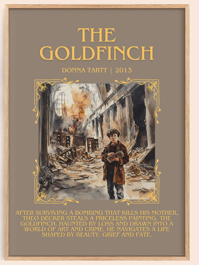 The Goldfinch Minimalist Book Poster by Donna Tartt