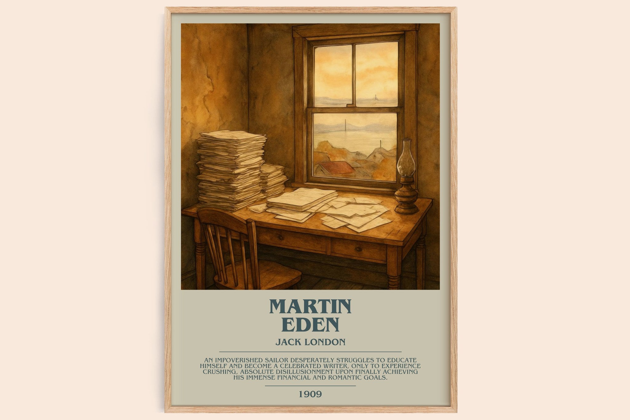 Martin Eden Bookish Wall Art by Jack London