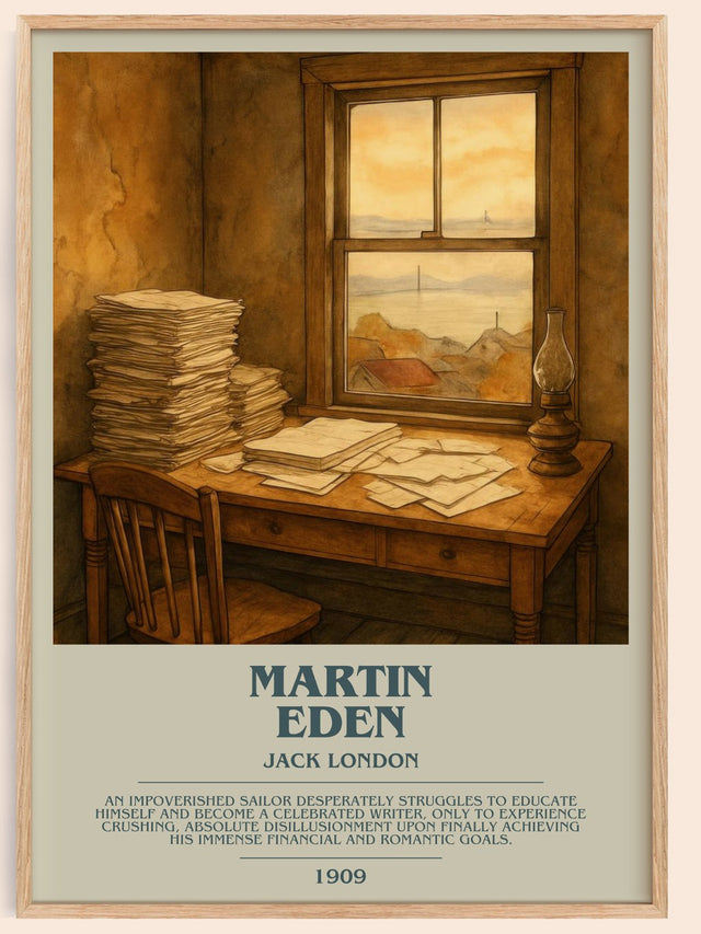 Martin Eden Bookish Wall Art by Jack London