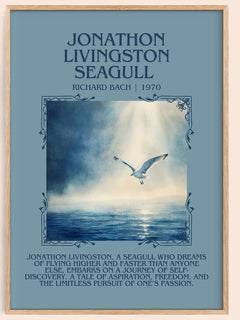 Jonathan Livingston Seagull Minimalist Book Poster by RICHARD BACH