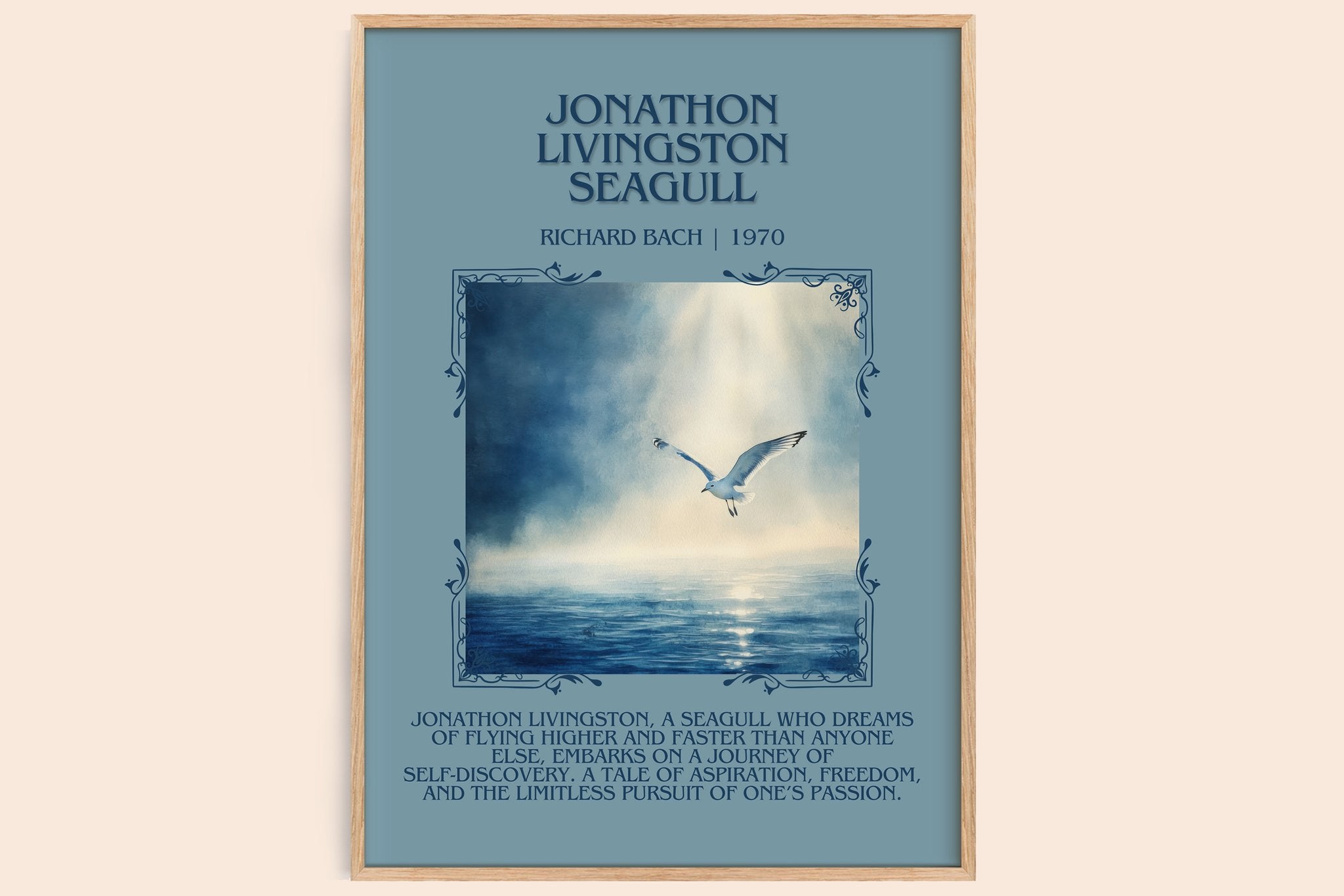 Jonathan Livingston Seagull Minimalist Book Poster by RICHARD BACH