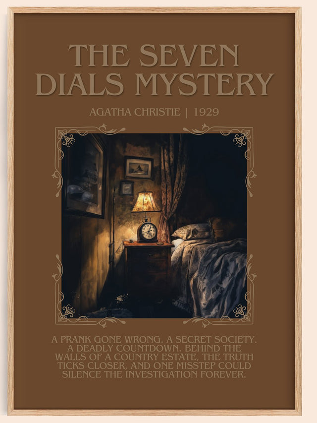 The Seven Dials Mystery Minimalist Book Poster by Agatha Christie