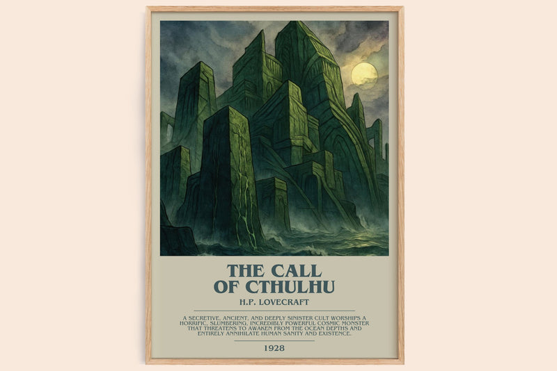 The Call Of Cthulhu Bookish Wall Art by H.P. Lovecraft (Modern style)