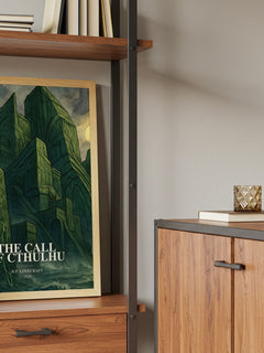 The Call Of Cthulhu book watercolour illustration paper finish options – matte satin gloss