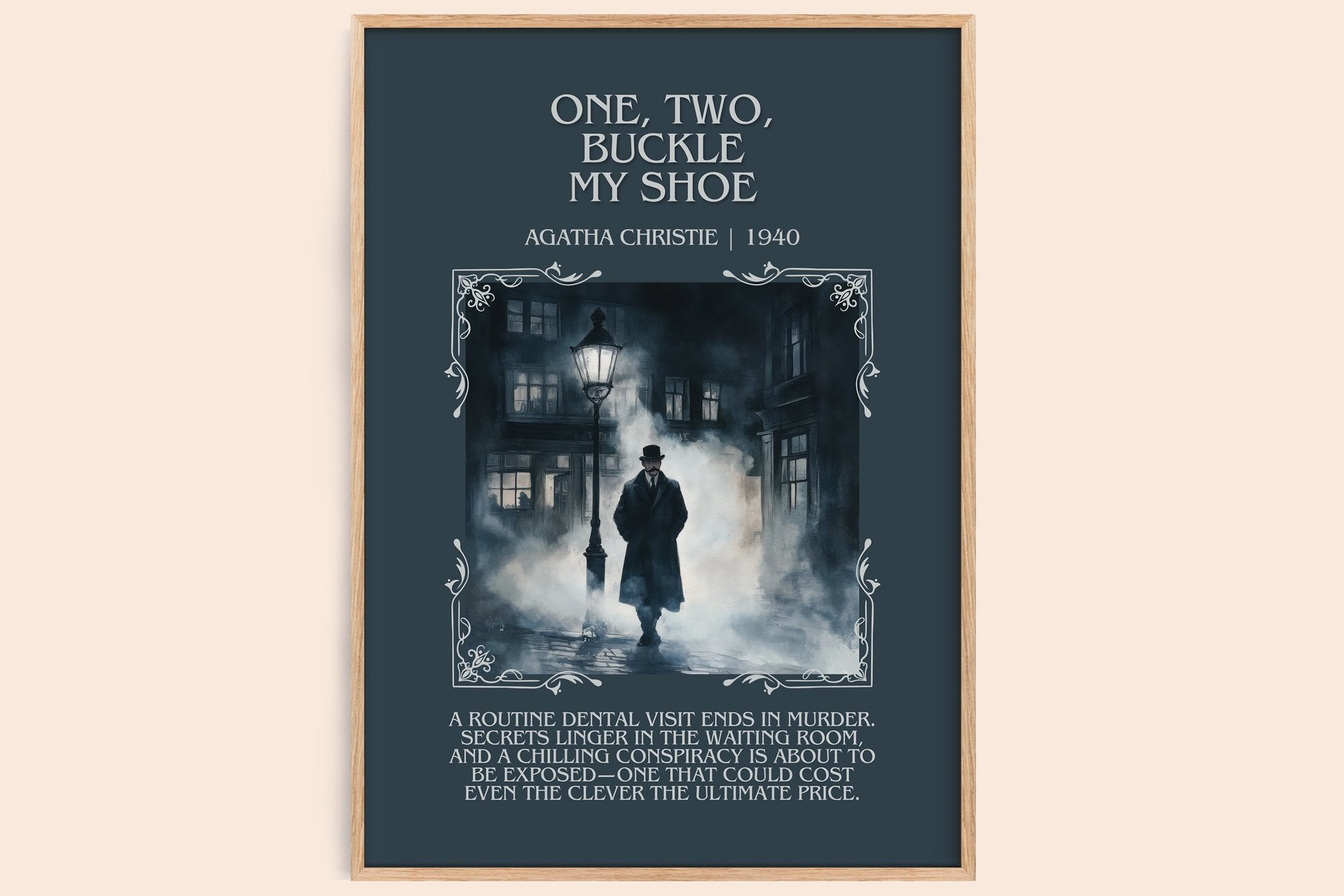 One, Two, Buckle My Shoe Minimalist Book Poster by Agatha Christie