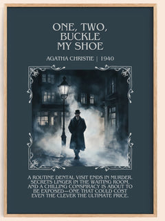 One, Two, Buckle My Shoe Minimalist Book Poster by Agatha Christie – book poster