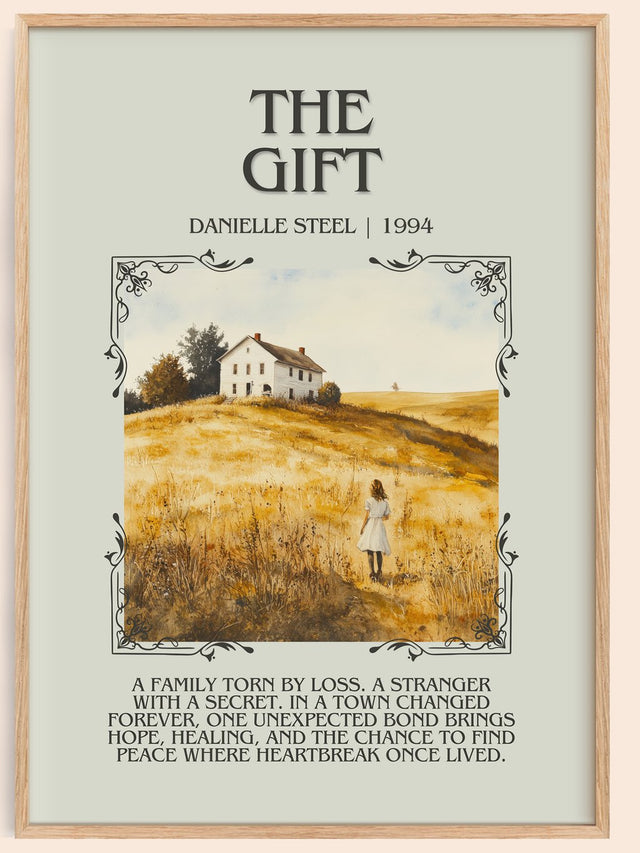 The Gift Minimalist Book Poster by Danielle Steel