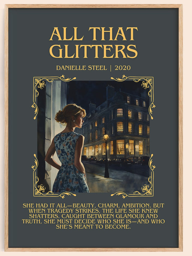 All that Glitters Minimalist Book Poster by Danielle Steel