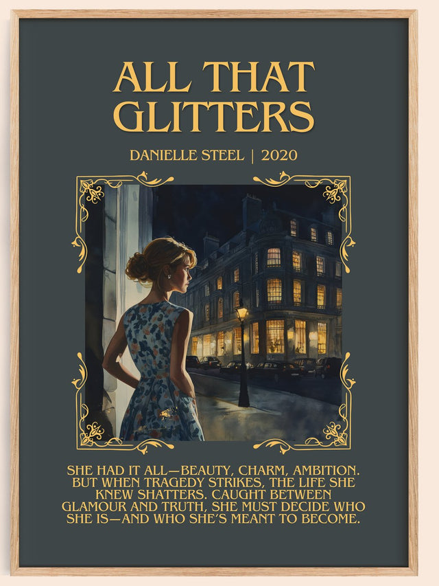 All that Glitters Minimalist Book Poster by Danielle Steel