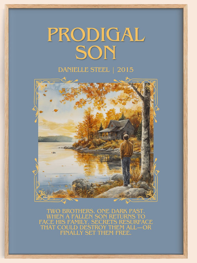 Prodigal Son Minimalist Book Poster by Danielle Steel