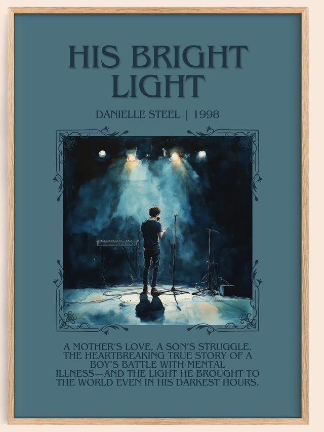 His Bright Light Minimalist Book Poster by Danielle Steel