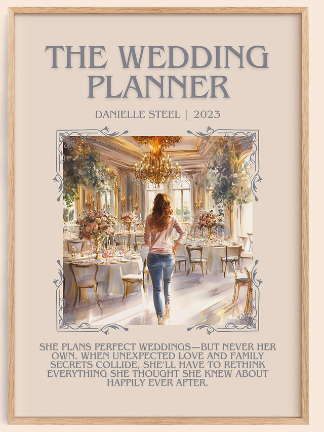 The Wedding Planner Minimalist Book Poster by Danielle Steel