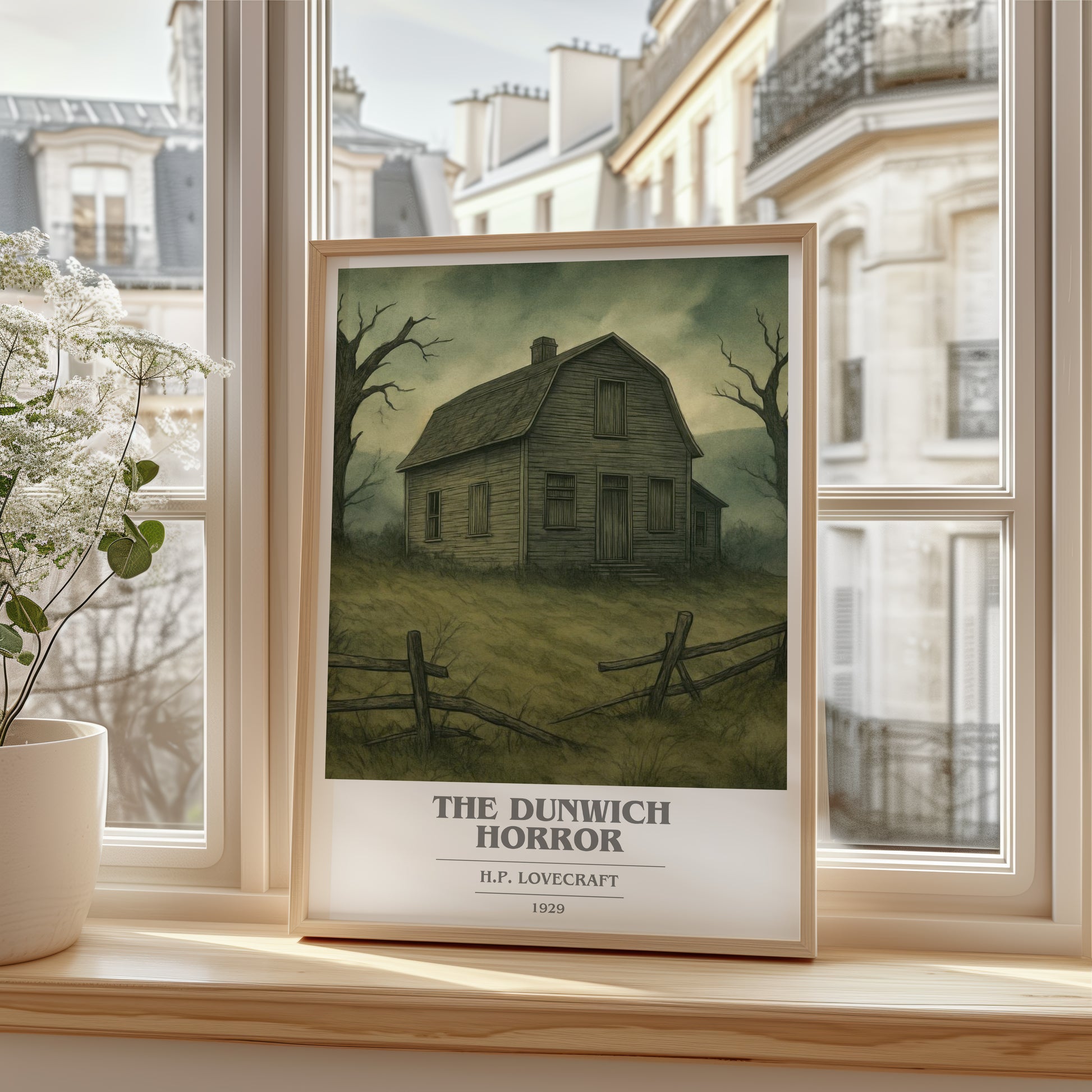The Dunwich Horror book cover poster colour and style options – H.P. Lovecraft book art
