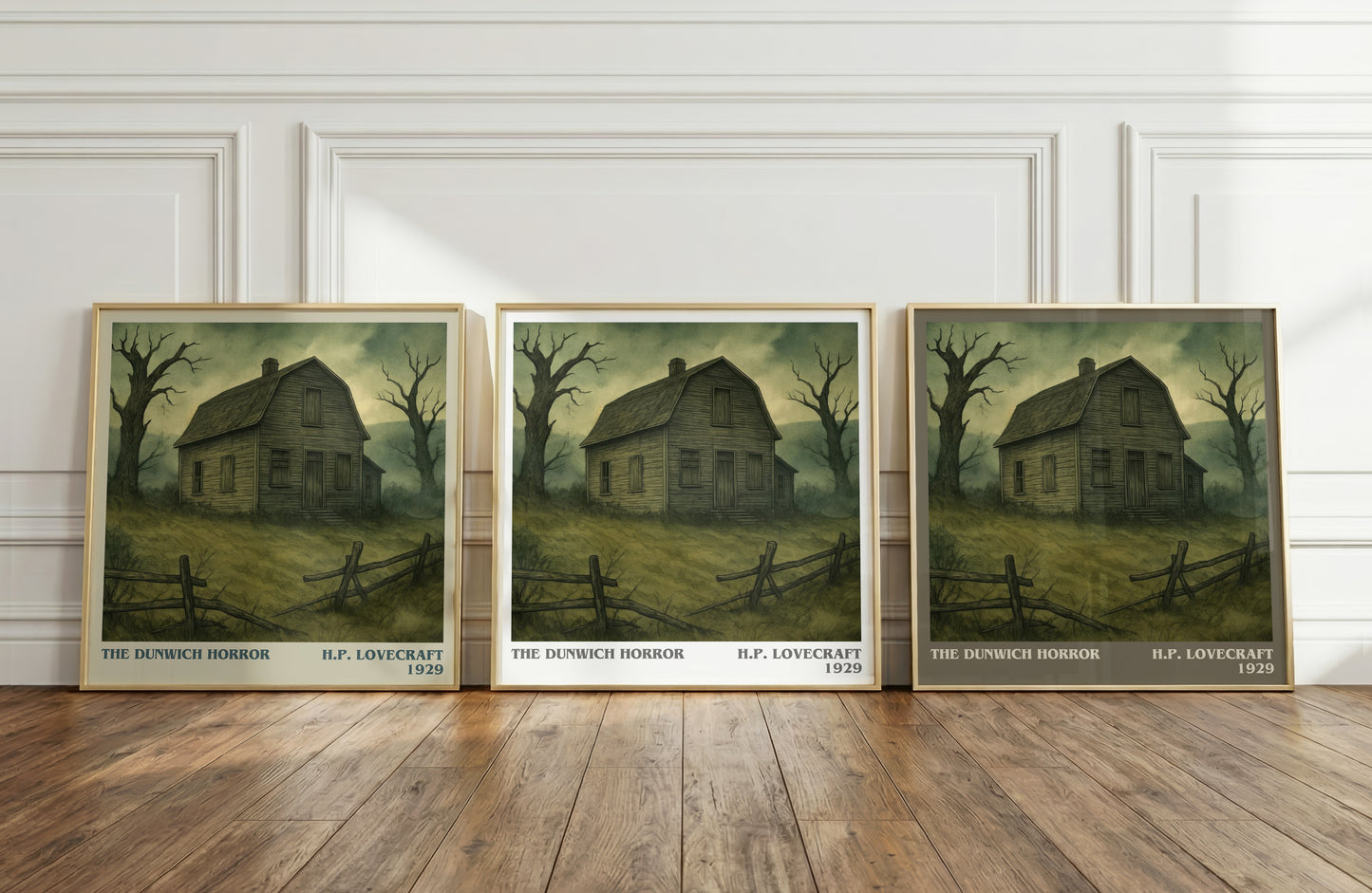 The Dunwich Horror literary art print colour and style options – H.P. Lovecraft book art