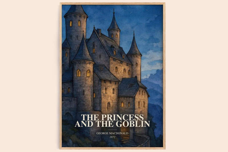 Princess And The Goblin Book Watercolour Illustration by G. Macdonald (Edge style)