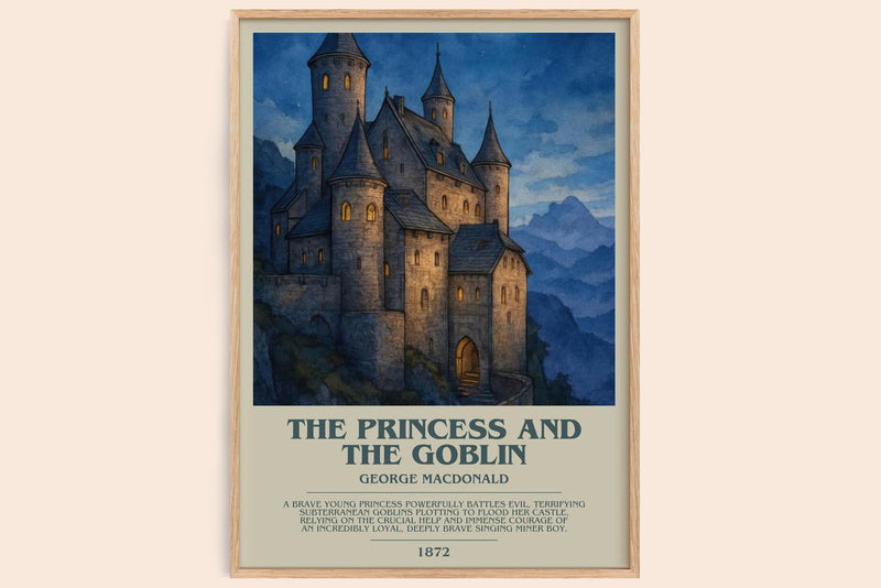 The Princess And The Goblin Bookish Wall Art by George Macdonald (Modern style)