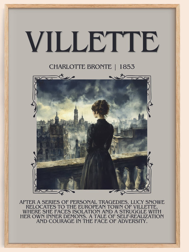 Villette Minimalist Book Poster by Charlotte Brontë