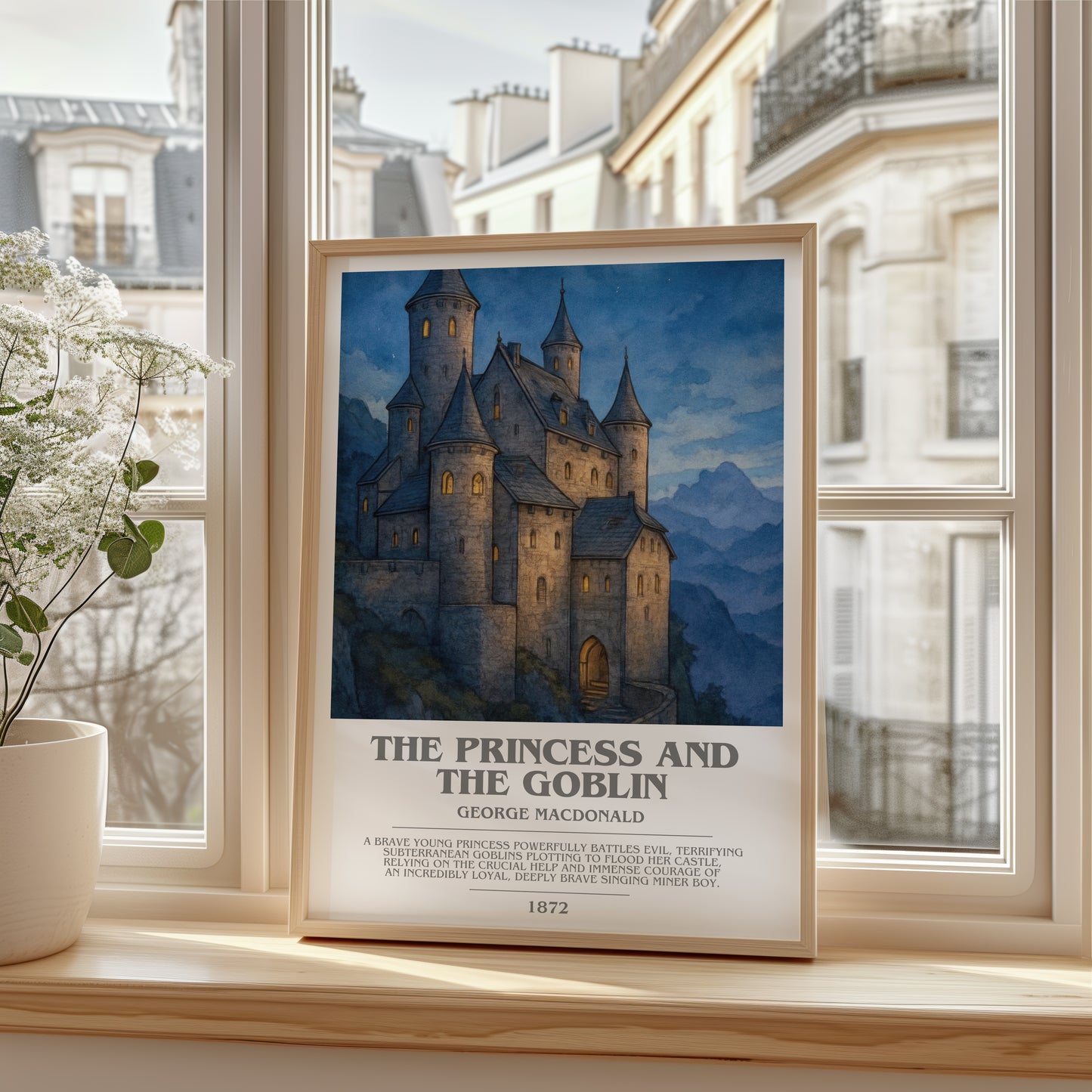 The Princess And The Goblin bookish poster colour and style options – George Macdonald book art