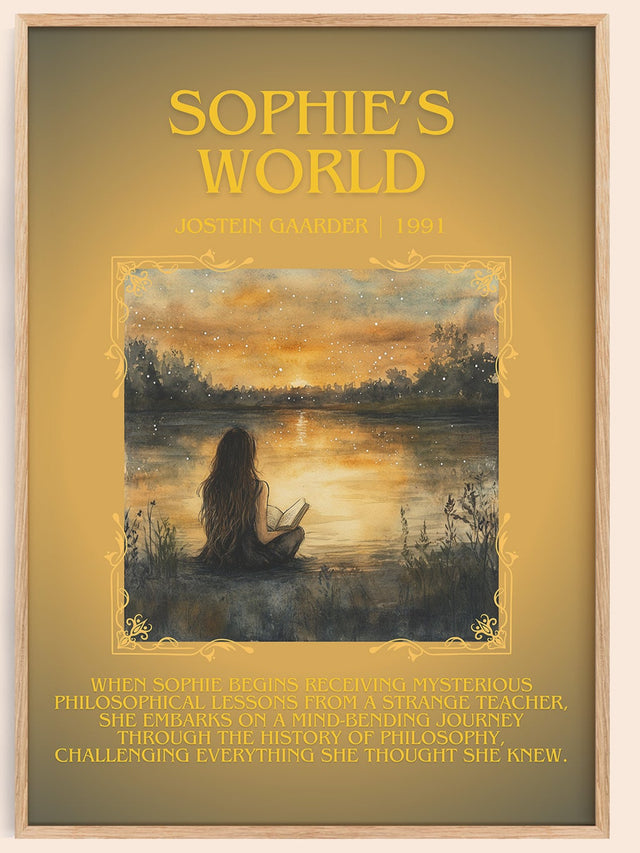 Sophie's World Minimalist Book Poster by Jostein Gaarder