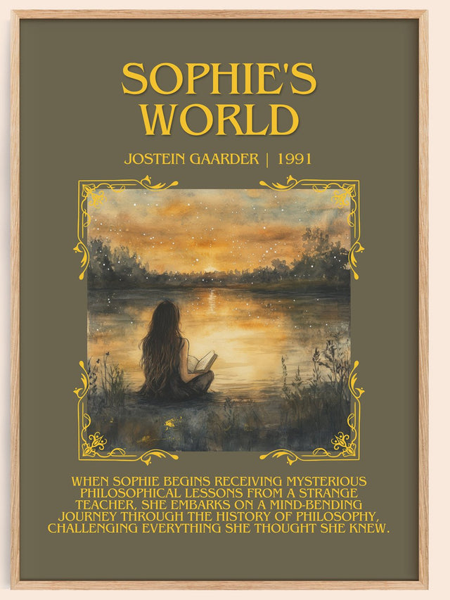 Sophie's World Minimalist Book Poster by Jostein Gaarder