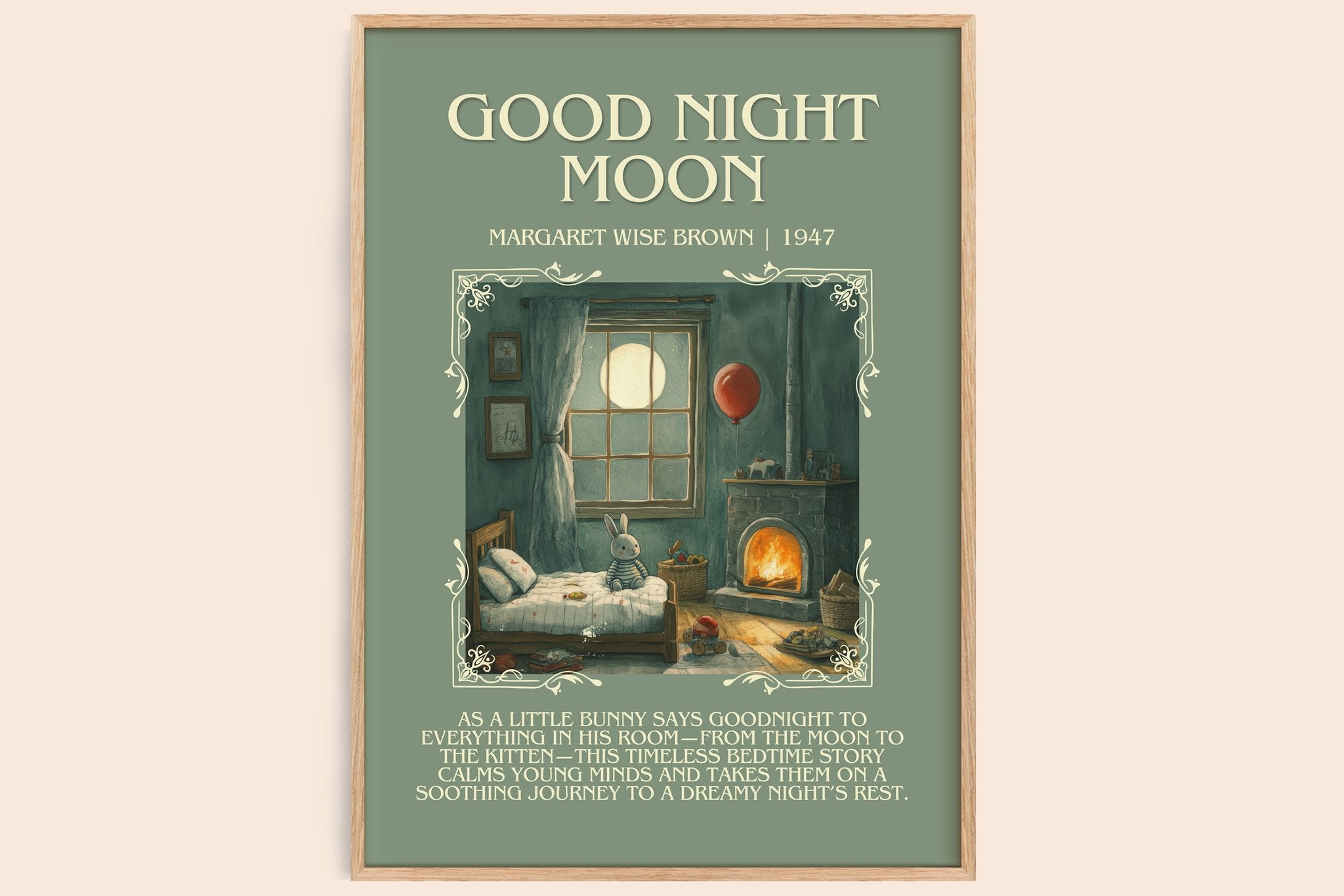 Good Night Moon Minimalist Book Poster by Margaret Wise Brown