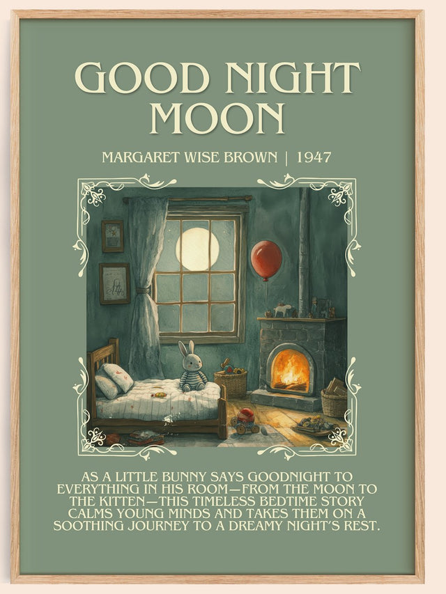 Good Night Moon Minimalist Book Poster by Margaret Wise Brown