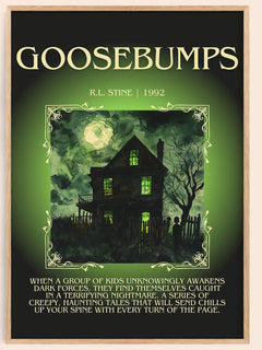 Goosebumps Minimalist Book Poster by R.L. Stine