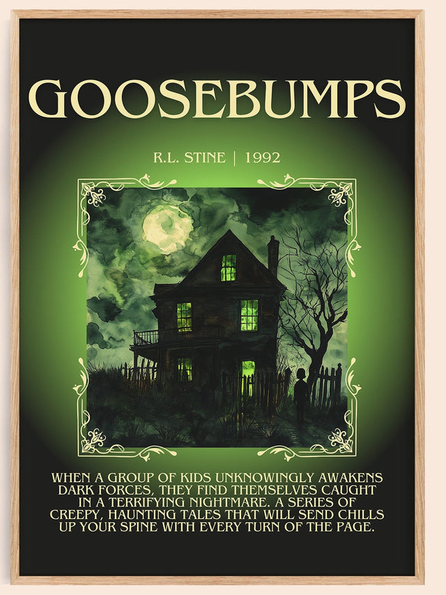 Goosebumps Minimalist Book Poster by R.L. Stine