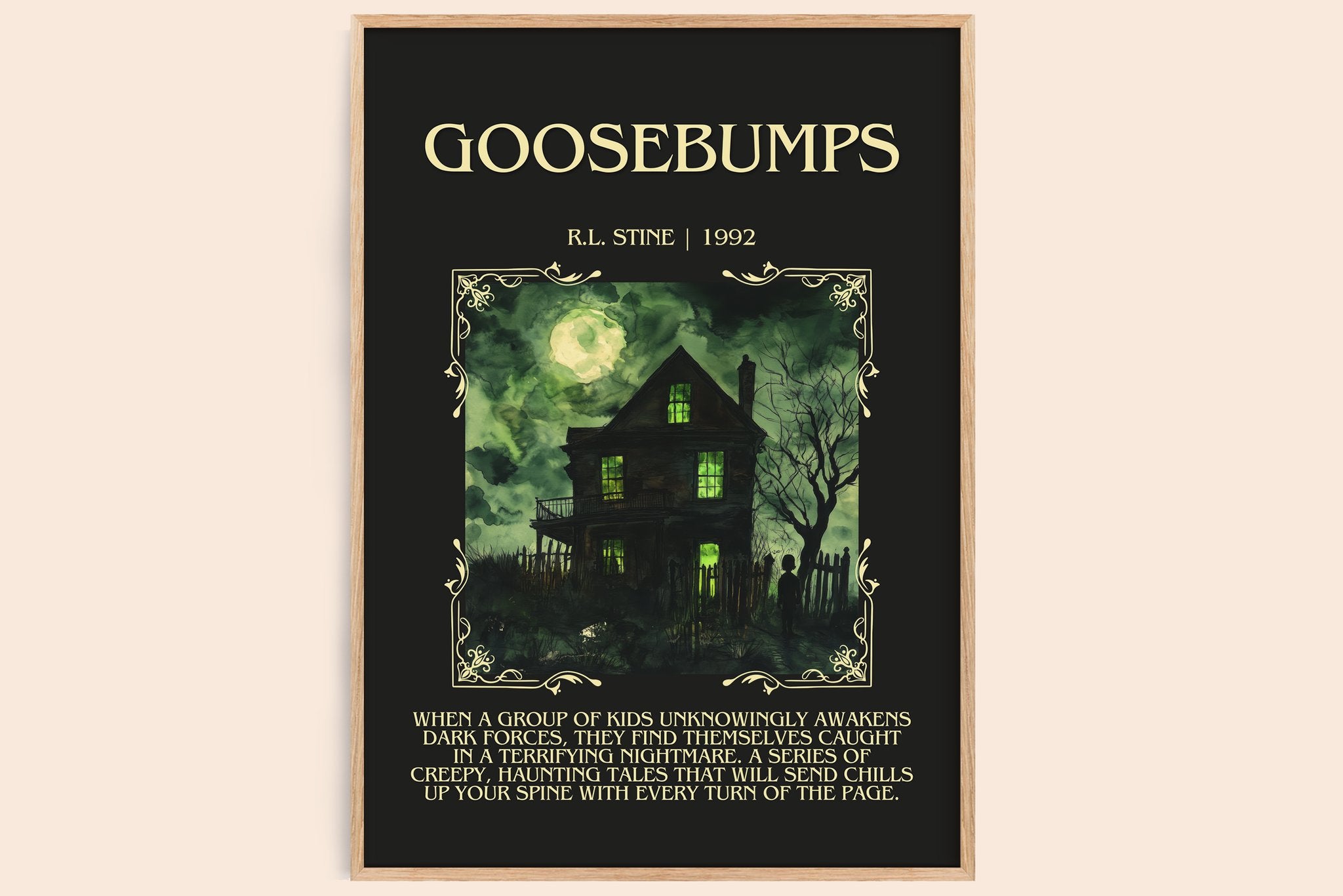 Goosebumps Minimalist Book Poster by R.L. Stine