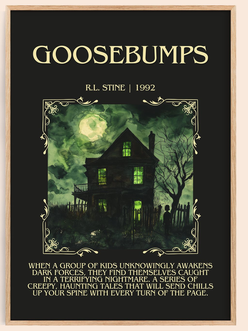 Goosebumps Minimalist Book Poster by R.L. Stine