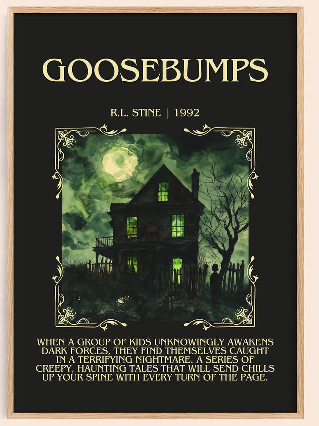 Goosebumps Minimalist Book Poster by R.L. Stine