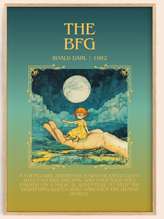 The BFG Minimalist Book Poster by Roald Dahl