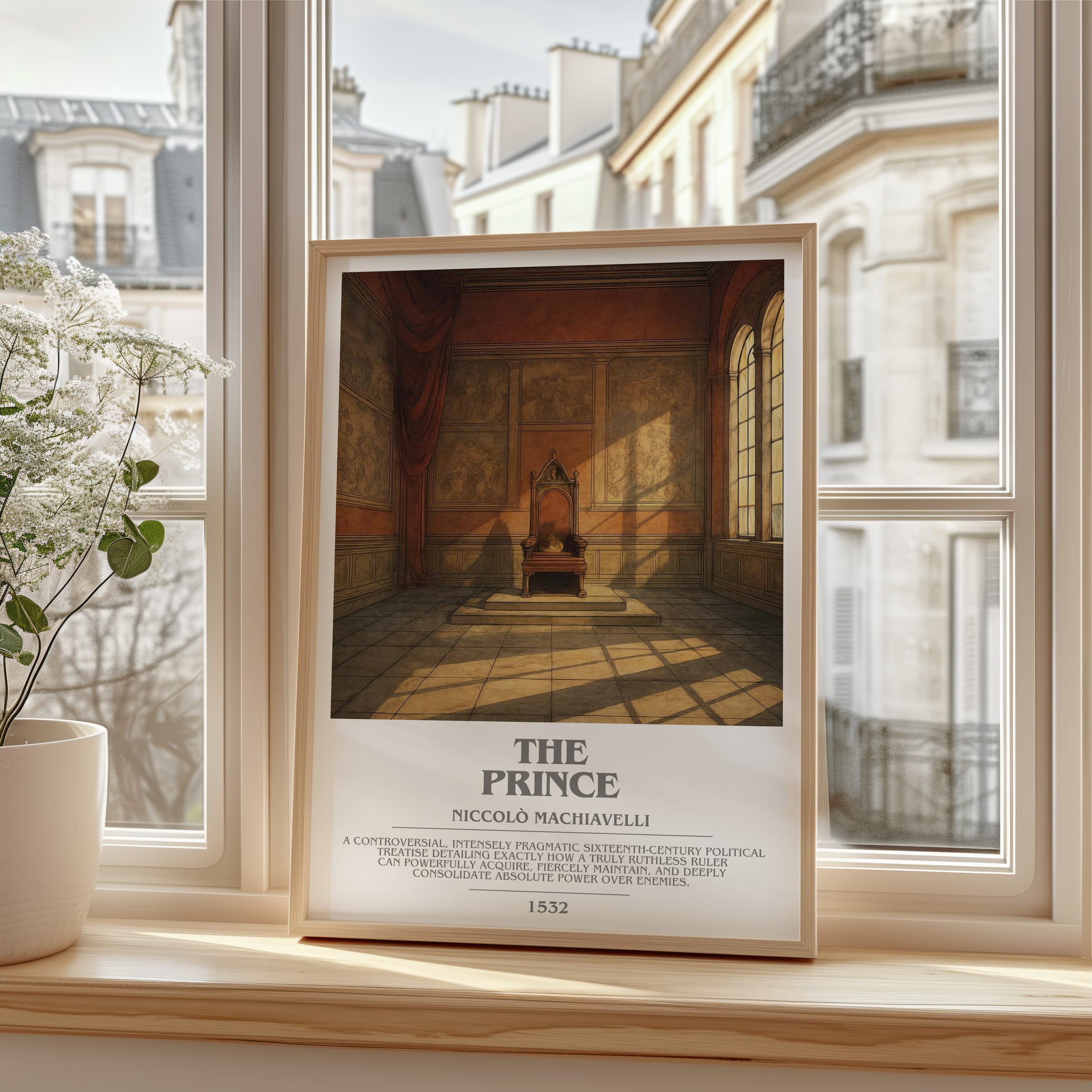 The Prince bookish poster colour and style options – Niccolò Machiavelli book art