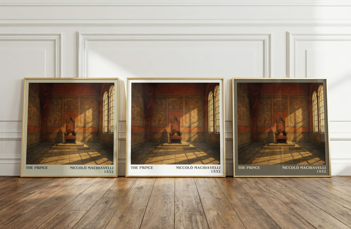 The Prince literary art print colour and style options – Niccolò Machiavelli book art