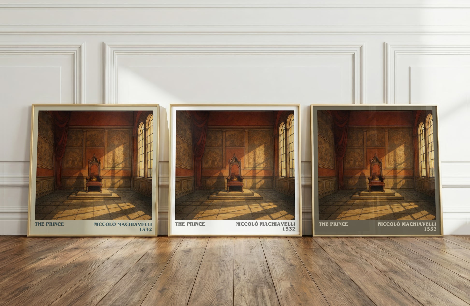 The Prince literary art print colour and style options – Niccolò Machiavelli book art