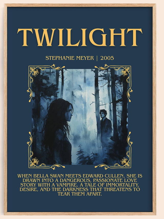 Twilight Minimalist Book Poster by Stephanie Meyer