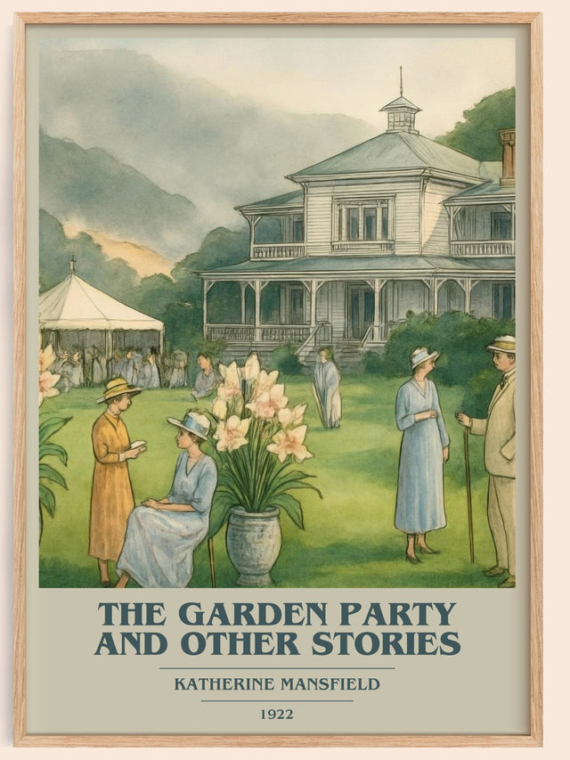 Garden Party And Other Stories Book Cover Poster by K. Mansfield
